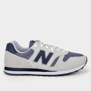 Imagem de Tênis New Balance 373 V2 Masculino, Bege, Azul, 42
