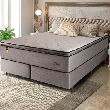 Imagem de Cama Box Bipartida Queen Size Hellen Dublin Molas Ensacadas