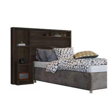 Imagem de Cabeceira Para Cama Box Solteiro Talismã Com Nicho Fênix Café