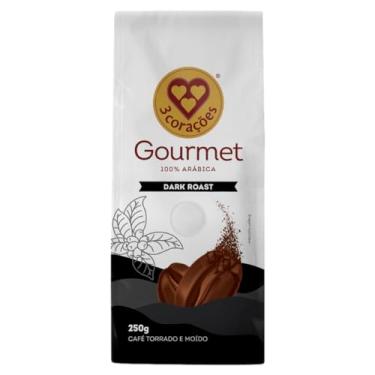 Imagem de 3 Corações Café Torrado e Moído Gourmet Dark Roast, 250G