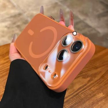 Imagem de Capa protetora de carregamento para iPhone Air 11 12 13 14 15 16 17 Pro Max (para iPhone 16 Pro/Laranja OO)