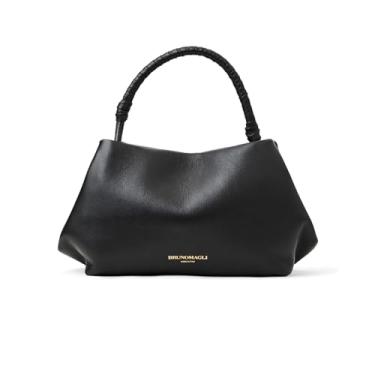 Imagem de Bruno Magli Bolsa de ombro feminina de couro, preta
