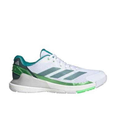 Imagem de adidas Crazyquick Padel Tênis masculino, Branco/Aurora Ivy/Lime Burst, 41