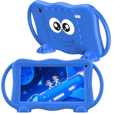 Imagem de Trayoo Tablet infantil de 7 polegadas para crianças de 3 a 12 anos, tablet infantil de 32 GB com câmera dupla, controle parental, capa sólida, WiFi, GMS, YouTube, Netflix, software de aprendizagem