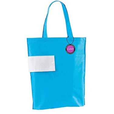 Imagem de Sacola Ecobag em TNT Premium Dobrável 36x41cm Dapper TopGet (Azul Claro)