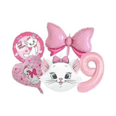 Imagem de Balões De Festa De Aniversário Para Meninas, Tema Marie Cat, Decoração