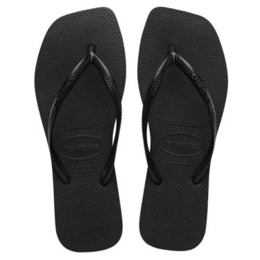 Imagem de Chinelo Havaianas Slim Square Original, Preto, 33/34