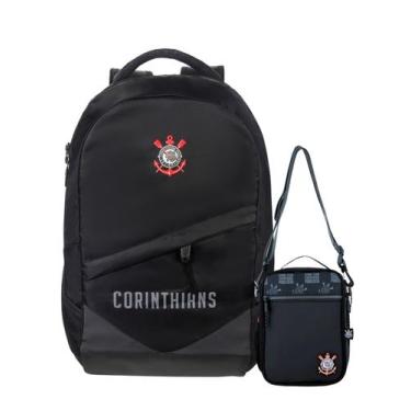 Imagem de Kit Corinthians Timão Mochila Esportiva + Lancheira Térmica - Xeryus