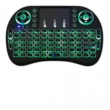 Imagem de Mini Teclado Led Wireless Keyboard Mouse Smart Tv E Smatfone