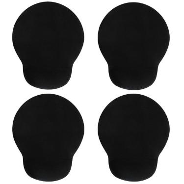 Imagem de Kit 4 Mouse Pad Ergonômico Em Gel Preto