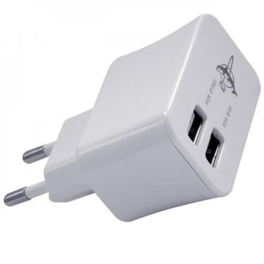 Imagem de Tomada Adaptador Parede 2 Usb Carregador Celular Mp3 Tablet