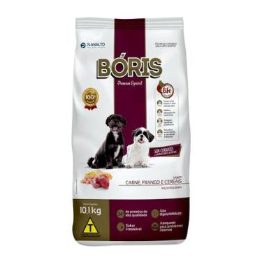 Imagem de Ração Bóris Premium Especial Cães Raças Pequenas Sabor Carne, Frango e