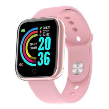 Imagem de Relogio Smartwatch Feminino Masculino D20 Fit Pro - 01Smart, Rosa
