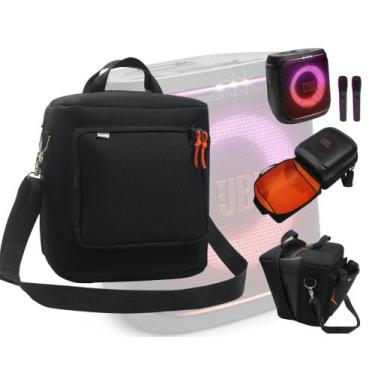 Imagem de Case Bag Compatível C/ Partybox Encore 2 - Com Bolso P/ Microfone Impe