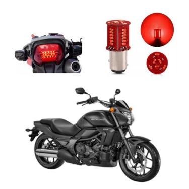 Imagem de Lâmpada Led Freio 2 Polos Sequencial Strobo Moto VTX 1800C 2005 2006 2