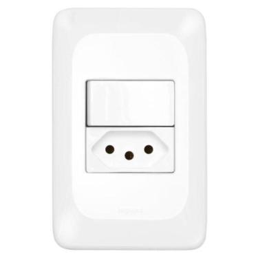 Imagem de Interruptor Simples + Tomada 2p+t 20 Ampères 4x2 Lgx10320 Pial Interru