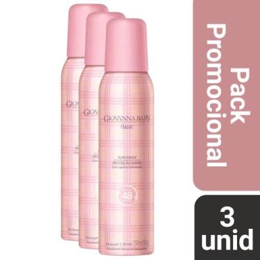 Imagem de Kit 3 Desodorante Giovanna Baby Classic 48h 150ml