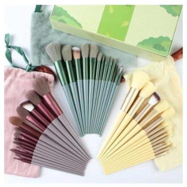 Imagem de Kit 13 Pçs Pincéis De Maquiagem Makeup Profissional - Importado