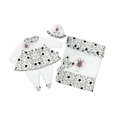 Imagem de Saida Maternidade Corinthians Bebe Menina Macacao e Vestido