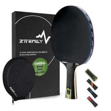 Imagem de Raquete de Tênis de Mesa ZTTENLLY Carbono Desempenho 7 Camadas