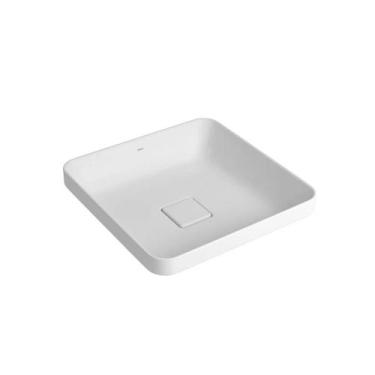 Imagem de Cuba Sobrepor Quadrada 40cm Branco Deca - Deca Louca