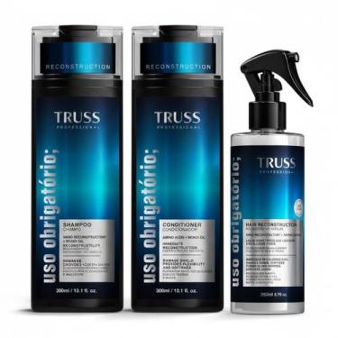 Imagem de Kit TRUSS Uso Obrigatório Hair Reconstructor Reconstrói Cabelos Danifi