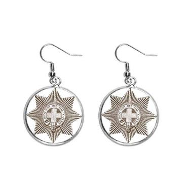 Imagem de Barroco Art Preto Branco Estrela Cinto Orelha Pendente Prata Brincos Joias Mulheres