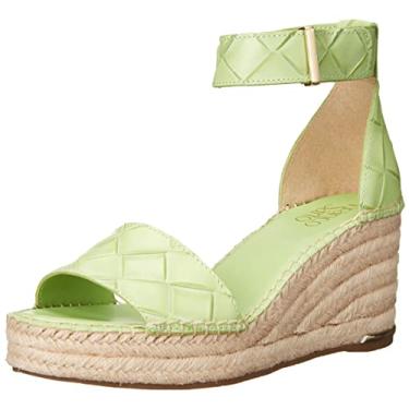 Imagem de Franco Sarto Sandália feminina Clemens Espadrille Wedge, Brilho menta, 38