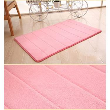 Imagem de SHENGANG Tapete antiderrapante para casa de banho de espuma de memória elástica tapete de banho macio e confortável tapete de banho de secagem rápida, 1,40x60 cm