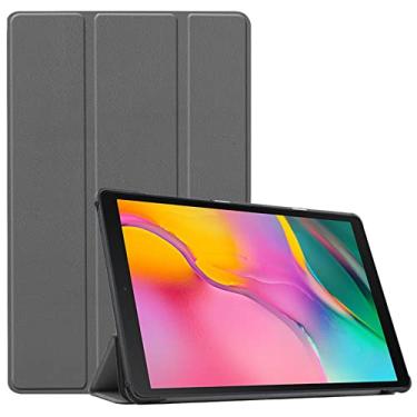 Imagem de Capa para tablet Galaxy Tab A8 2021 SM-X200, fina e leve com suporte para Galaxy TAB S7 TAB A7 Tab S5E Tab S6 Series (Tab A 10,5 polegadas T590/T595 2019, cinza)