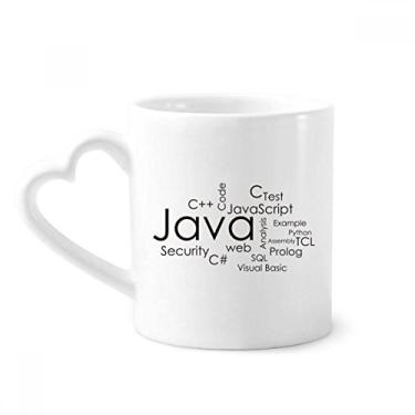 Imagem de Caneca Java relacionada ao programa programador caneca café cerâmica copo de coração de vidro
