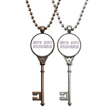 Imagem de OFFbb-USA Stay Strange Convitation Art Deco Presente Fashion Chaveiro Pingente Joias Decoração de Casal