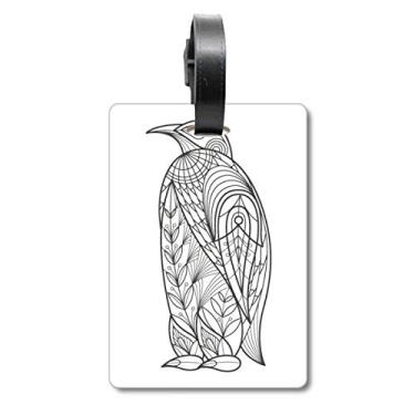 Imagem de Biggest Bird Paint Cold Suitcase Bag Tag Luggage Card Scutcheon Label