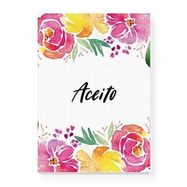 Imagem de Arte Maníacos Quadro Decorativo em Tela Canvas Floral Aceito - 23x16,25cm