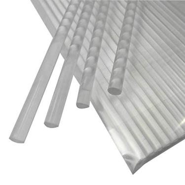 Imagem de Weststone – 30 peças de hastes de acrílico, redondas, transparentes, tolerância padrão com tamanho de 10,16 cm, 15,24 cm, 20,32 cm, 25,4 cm e 30,48 cm, Clear, 6" x 5/32"(4mm)
