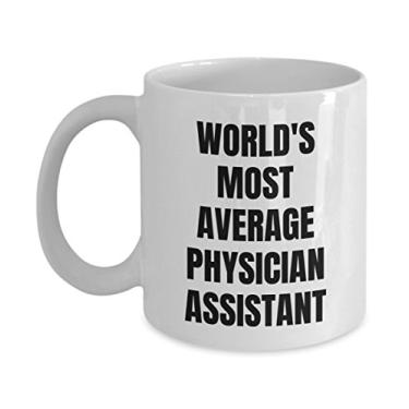 Imagem de SpreadPassion Caneca de assistente médico - xícara de café - assistente médico mais médio do mundo - Presentes de assistente médico