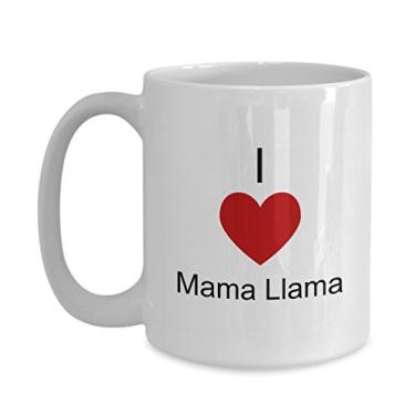 Imagem de Caneca I Love My Llama Mama - Caneca de café - Presente de chá de chocolate quente