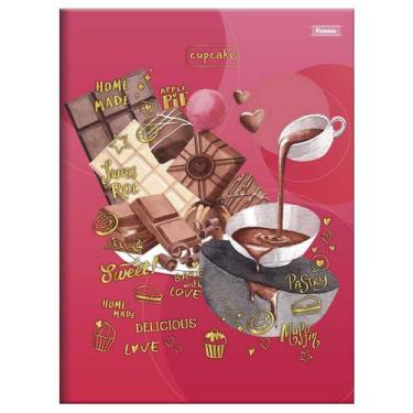 Imagem de Caderno Brochura Cupcake Grande 80 Folhas Foroni