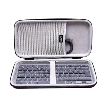 Imagem de LTGEM Capa compatível com teclado iluminado sem fio minimalista Logitech MX Keys (interior: 30,7 cm x 14,2 cm x 2 cm), apenas capa