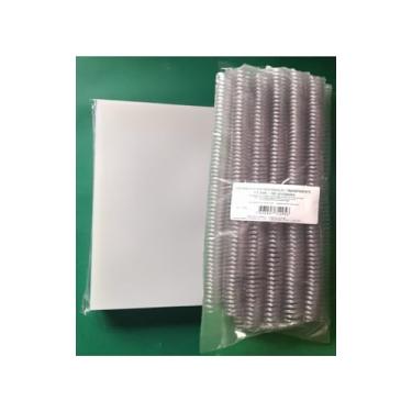 Imagem de Kit p/Encadernação A4 50 CAPA TRANSPARENTE LINE + 50 CAPA PRETO COURO + 50 ESPIRAIS 17 mm TRANSPARENTE