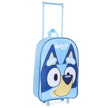 Imagem de Bluey Bolsa de viagem infantil com rodas, 41 x 33 x 10 cm - presente para meninos e meninas, Azul, 39 centimeters (height) x 27 (width) 10 (depth), Mala