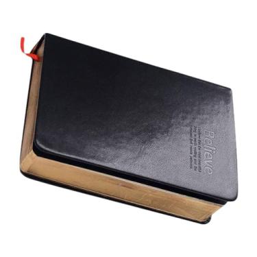 Imagem de harayaa Caderno de bíblia espesso, de notas, caderno de trabalho, diário para viagens, homens, aniversário, Borda Dourada