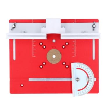 Imagem de Placa de Inserção de Mesa de Roteador de Liga de Alumínio para Bancada de Marcenaria, Fresagem de Escultura (Vermelho)