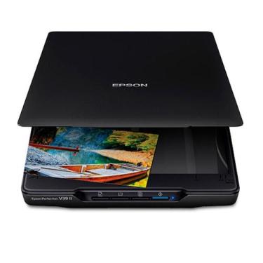 Imagem de Scanner de Mesa Epson V39II, USB, Colorido, Bivolt, Preto - V39 II