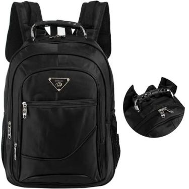 Imagem de Mochila Masculina Escolar Impermeável Notebook Grande Reforçada Aço - 