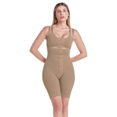 Imagem de Bermuda Cinta Pós Cirúrgica Modeladora Cintura Alta Plié Redução De Me