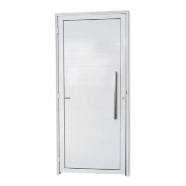 Imagem de Porta de Alumínio Lambri 210x90cm com Puxador Super Brimak