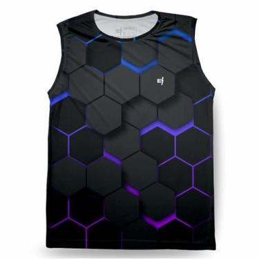 Imagem de Regata Cavada Camisa Masculina Academia Fitness Dry Corrida Camiseta E