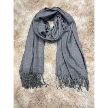 Imagem de Lenco Cachecol Echarpe Grosso Lisa Basica Importado Tamanho 190x72cm p