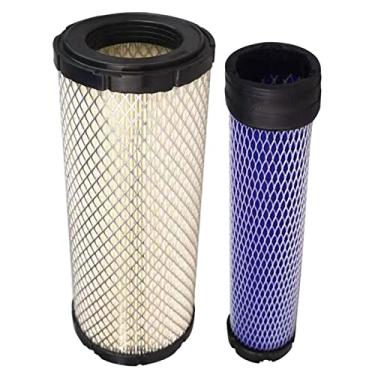 Imagem de Toolyuan Filtro de ar externo 25 083 01 com kit de filtro interno 25 083 04 para Kohler 2508301 Kawasaki 11013-7020 11013-7044 Jo-hn Dee-re M131803 M144098 MIU12458 gramado Motores para Corta-Relva